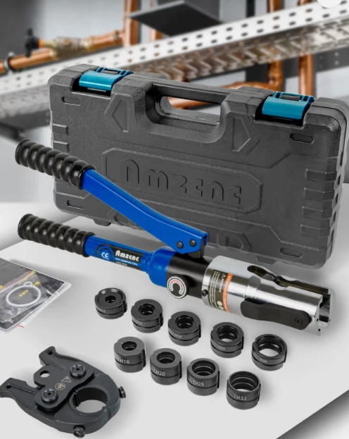 AMZCNC Professional Crimping Tool V-Contour & TH-Contour for Copper & Stainless Steel