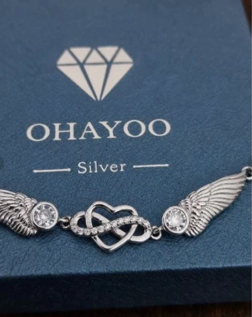 Ohayoo Heart & Infinity Bracelet in 925 Sterling Silver