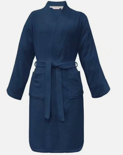 Tom Tailor Cotton Kimono Bathrobe for Men/Women – Dark Blue – Size S